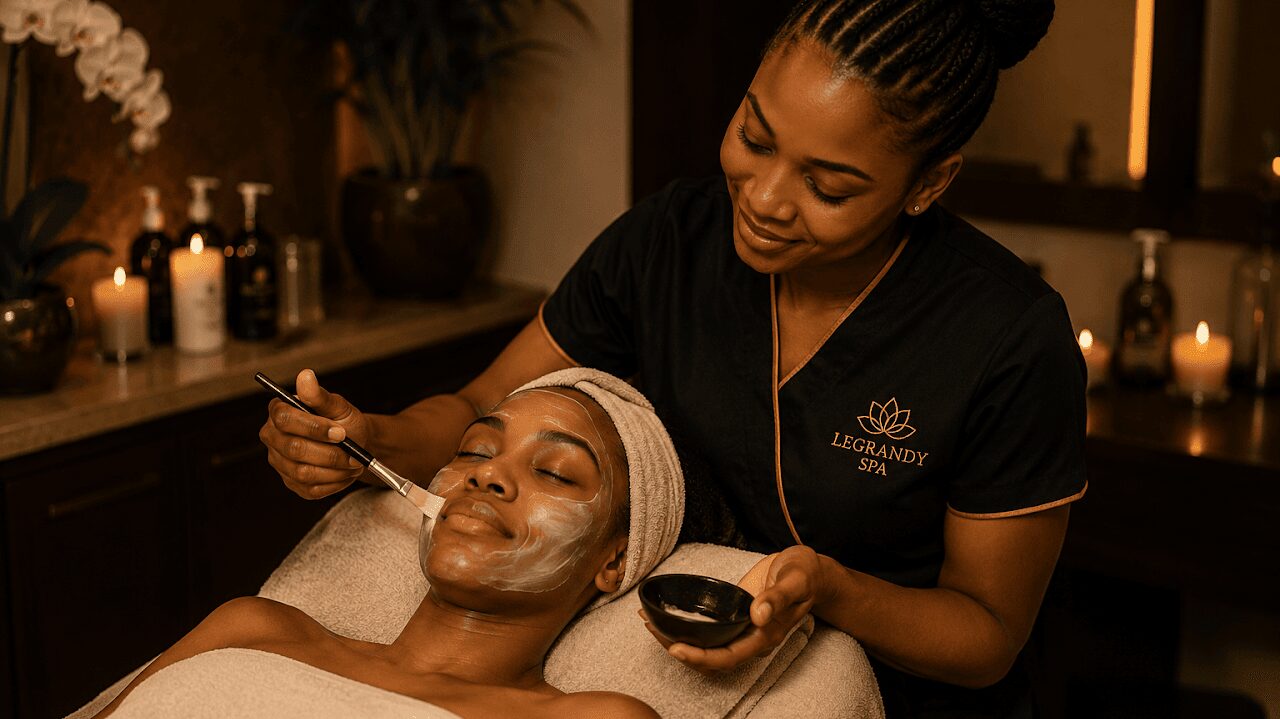 A facial treatment
